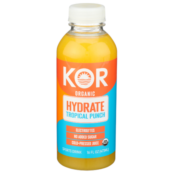 Kor Shots Organic Hydrate Tropical Punch Sports Drink